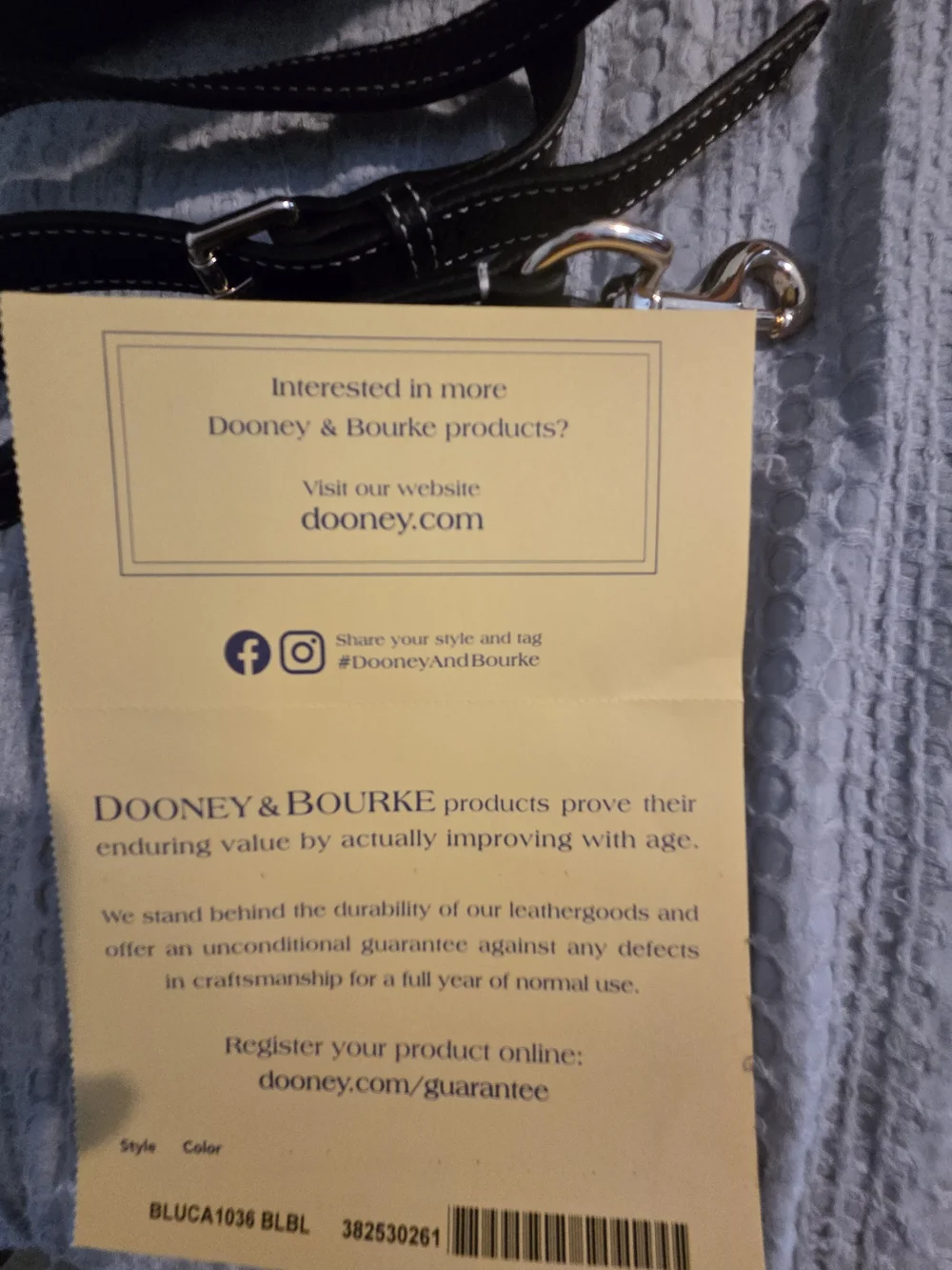 EUC Dooney & Bourke Black Lucca Leather Barlow Bag